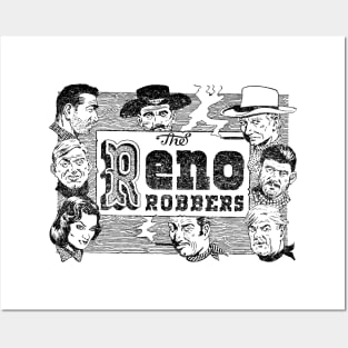 The Reno Robbers Western Cowboy Vintage Buffalo Bill  Retro Comic Posters and Art